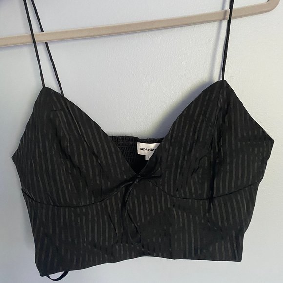 superdown Tops - Black Crop Top